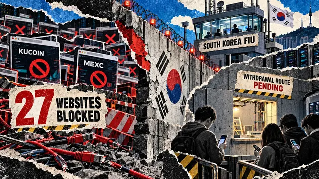 South Korea locks out crypto users as 27 exchange sites go dark