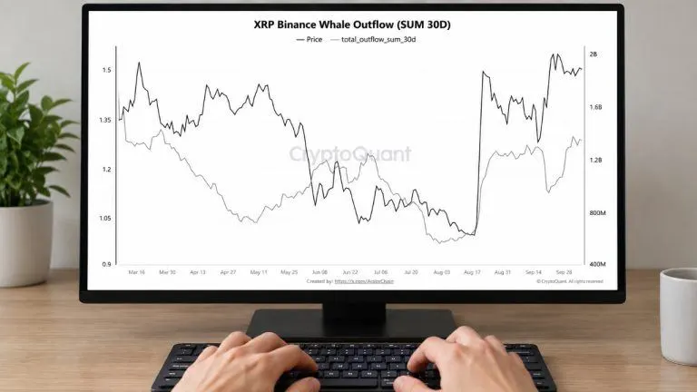 XRP Whale Transfers off Binance Reach Highest Level in 7 Months