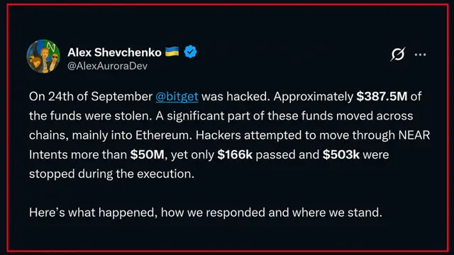 Near Intents Slams Door on $50M in Bitget Hack Laundering Flows