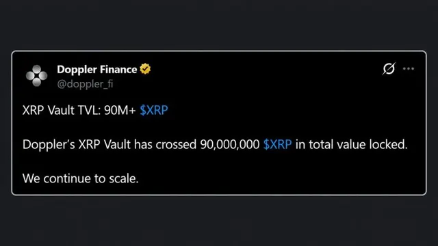 XRP Holders Have Now Parked 90 Million Coins in a Single Yield Vault