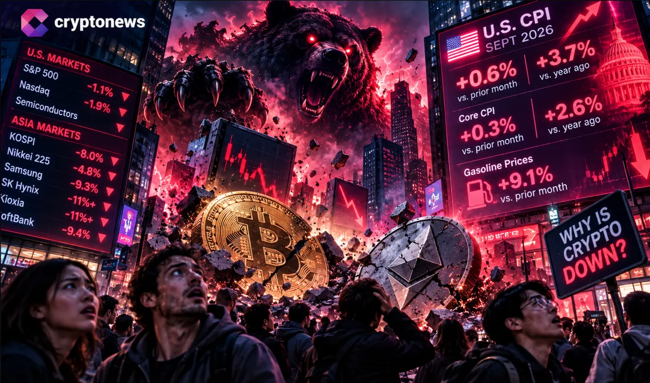 Why Is Crypto Down? Hotter CPI Fuels Fears of Delayed Fed Rate Cuts