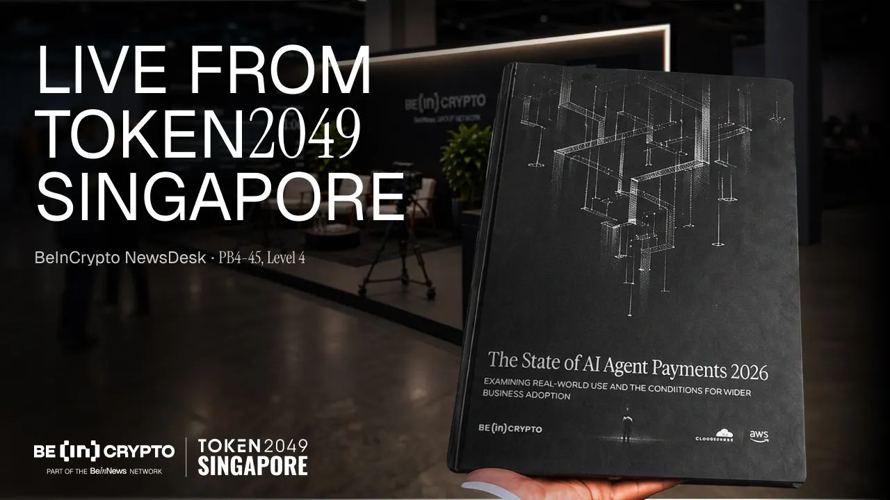 BeInCrypto Launches The State of AI Agent Payments 2026 Report at TOKEN2049 Singapore