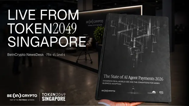 BeInCrypto Launches The State of AI Agent Payments 2026 Report at TOKEN2049 Singapore