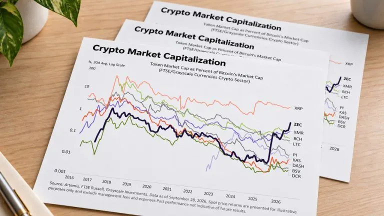 Grayscale: XRP’s Near-6% Bitcoin Valuation Sets a Benchmark for Zcash
