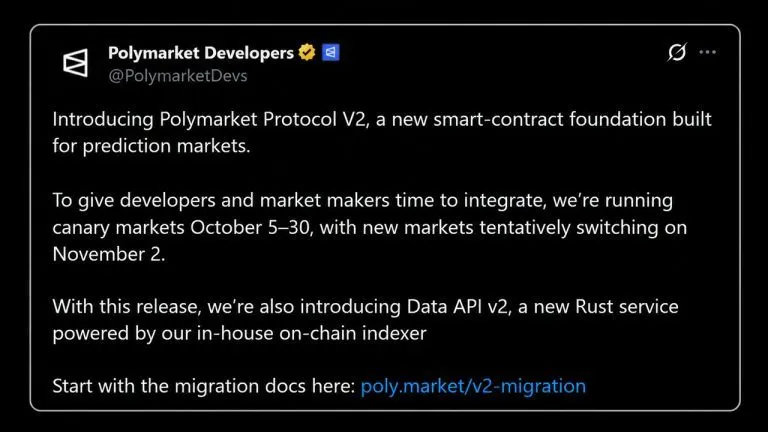 Polymarket Is Rebuilding the Engine Under Every Bet Before November 2