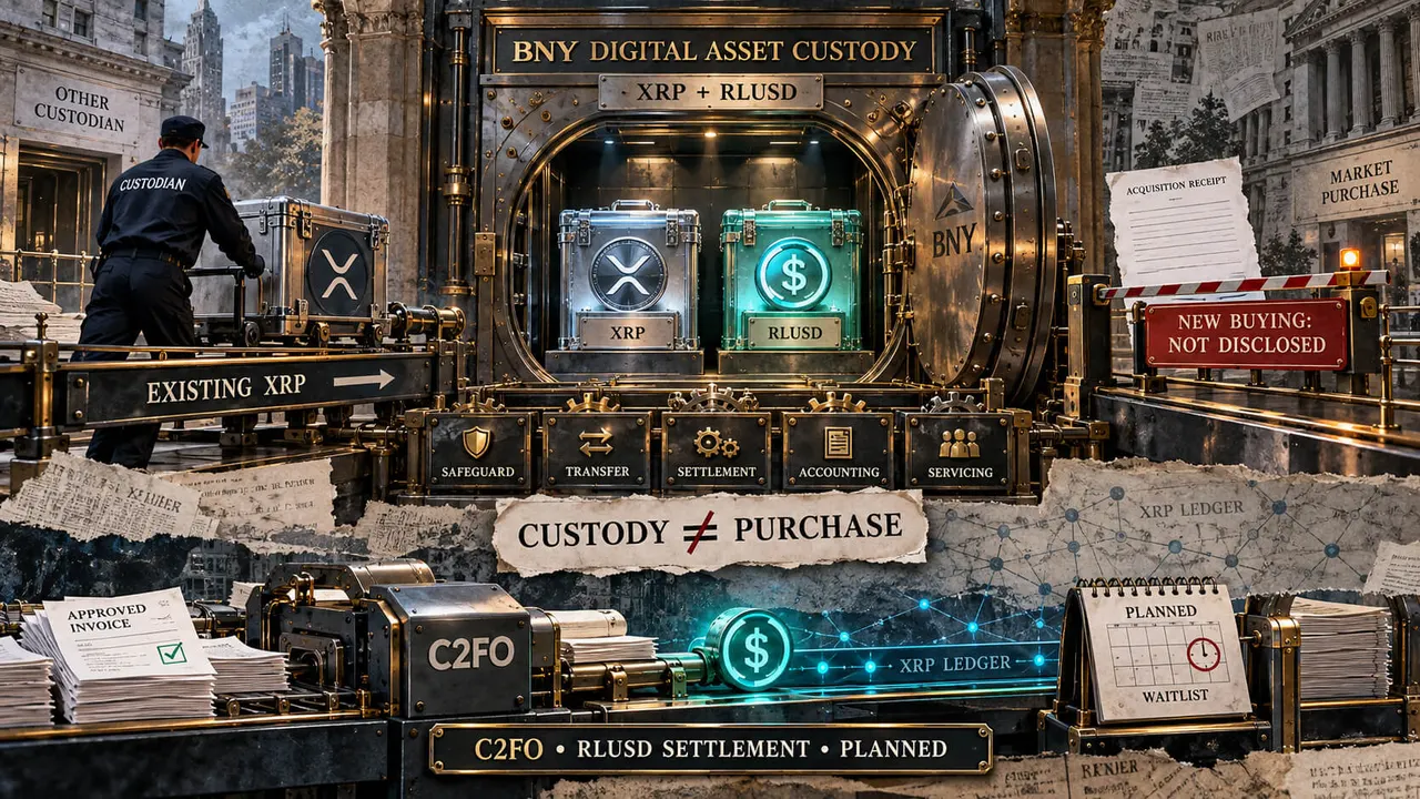 BNY offers XRP custody, but only 1 rollout type exists