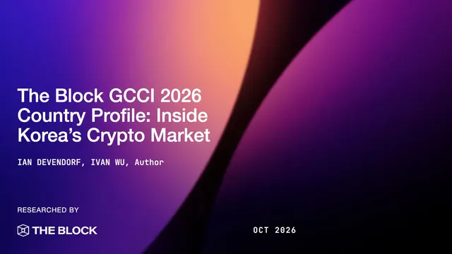 The Block GCCI 2026 Country Profile: Inside Korea’s Crypto Market