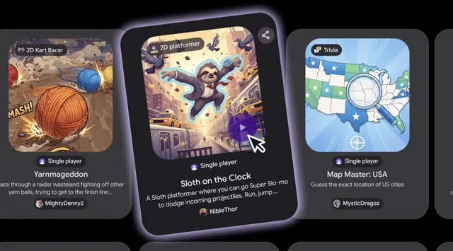 Google now lets you make games with AI