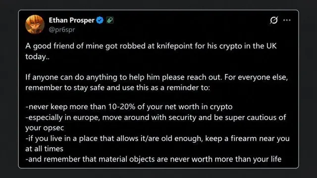 Robbers Tied up a UK Crypto Trader at Knifepoint and Took $800K