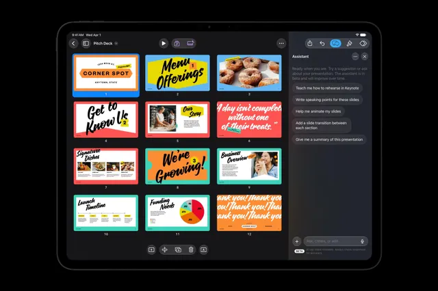 Apple is adding an AI chatbot to Pages, Keynote, and Numbers