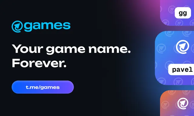 @games Launches Games Names for Decentralized Gaming Names and Profiles on TON