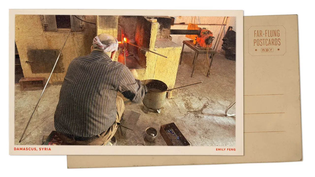 Greetings from Syria, where time seems to melt as a glassmaker braves scorching temps
