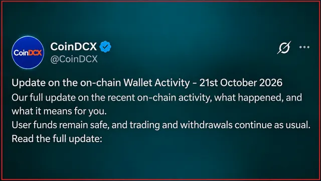 Indian Exchange CoinDCX Admits $16M Hit After CEO Dismissed Suspicious Transfers