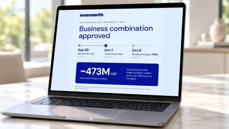 Evernorth Won Shareholder Vote, Putting 473 Million XRP Near Nasdaq
